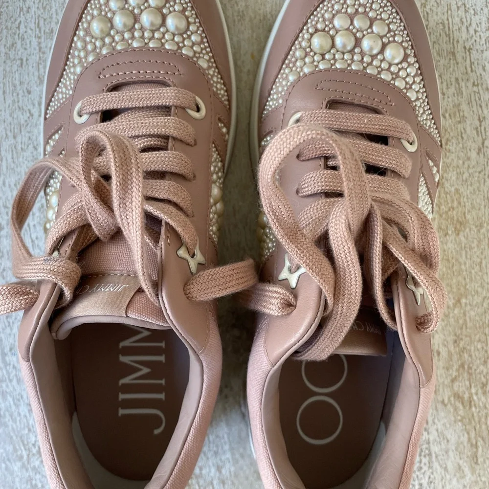 Jimmy Choo sneaker in Ballet Pink - Picture 7 of 11